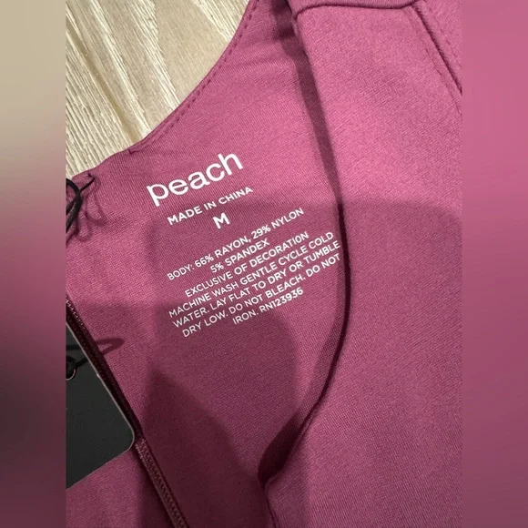 Peach Marin Princess Seam Dress in Plum - Picture 3 of 5